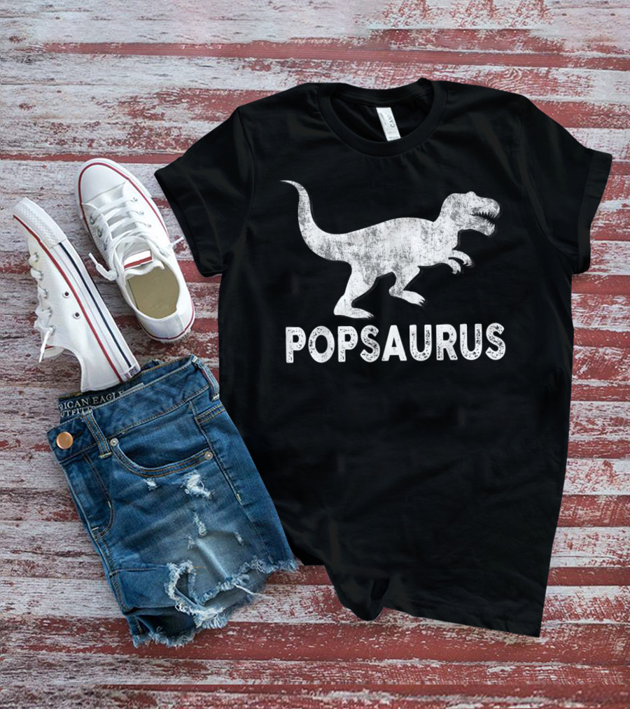 Popsaurus Dinosaur With T-Rex T-Shirt