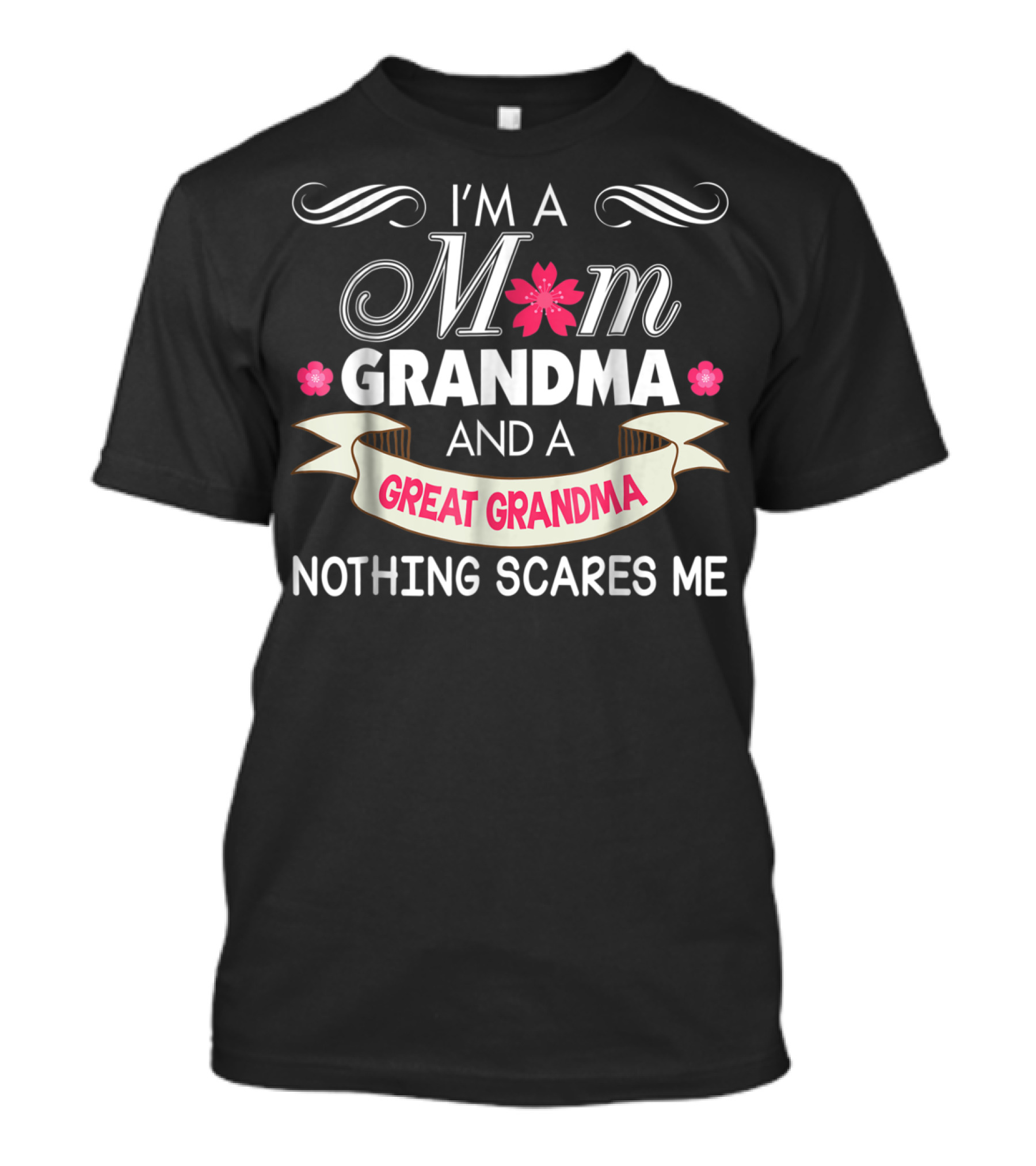 I'm A Mom Grandma And A Great Grandma Nothing Scares Me T-Shirt