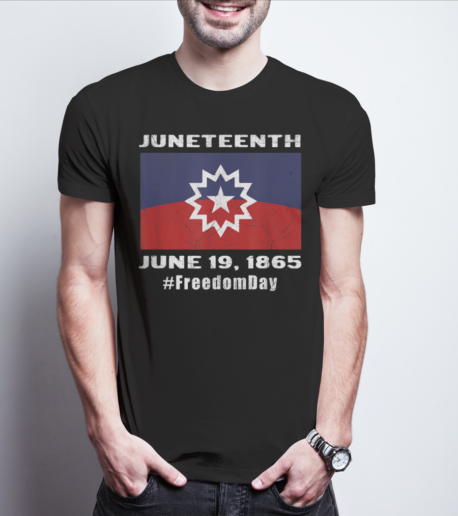 Juneteenth June 19, 1865 Freedom Day Flag T-Shirt