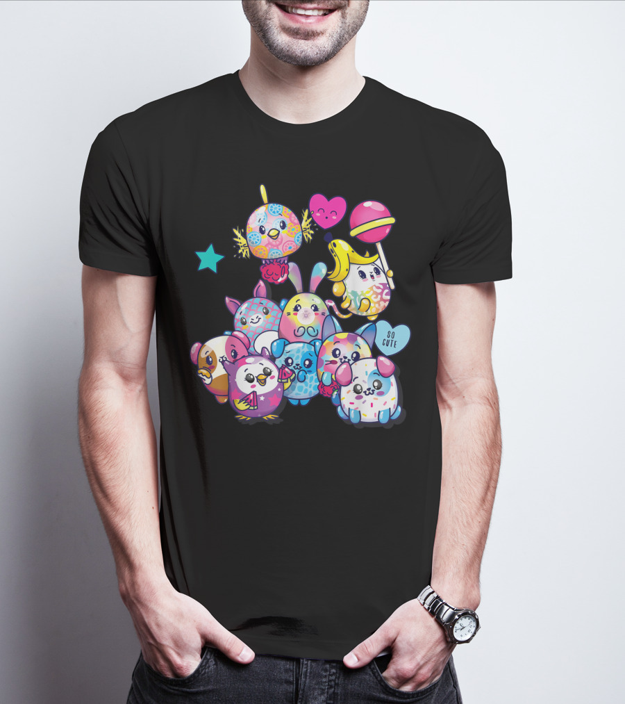 Pikmi Pops Friends So Cute Party With Colorful Characters T-Shirt
