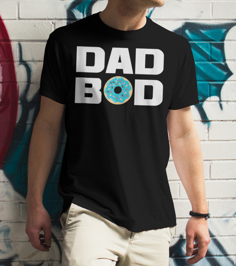 Dad Bod Donut Fitness Gym Mens T-Shirt