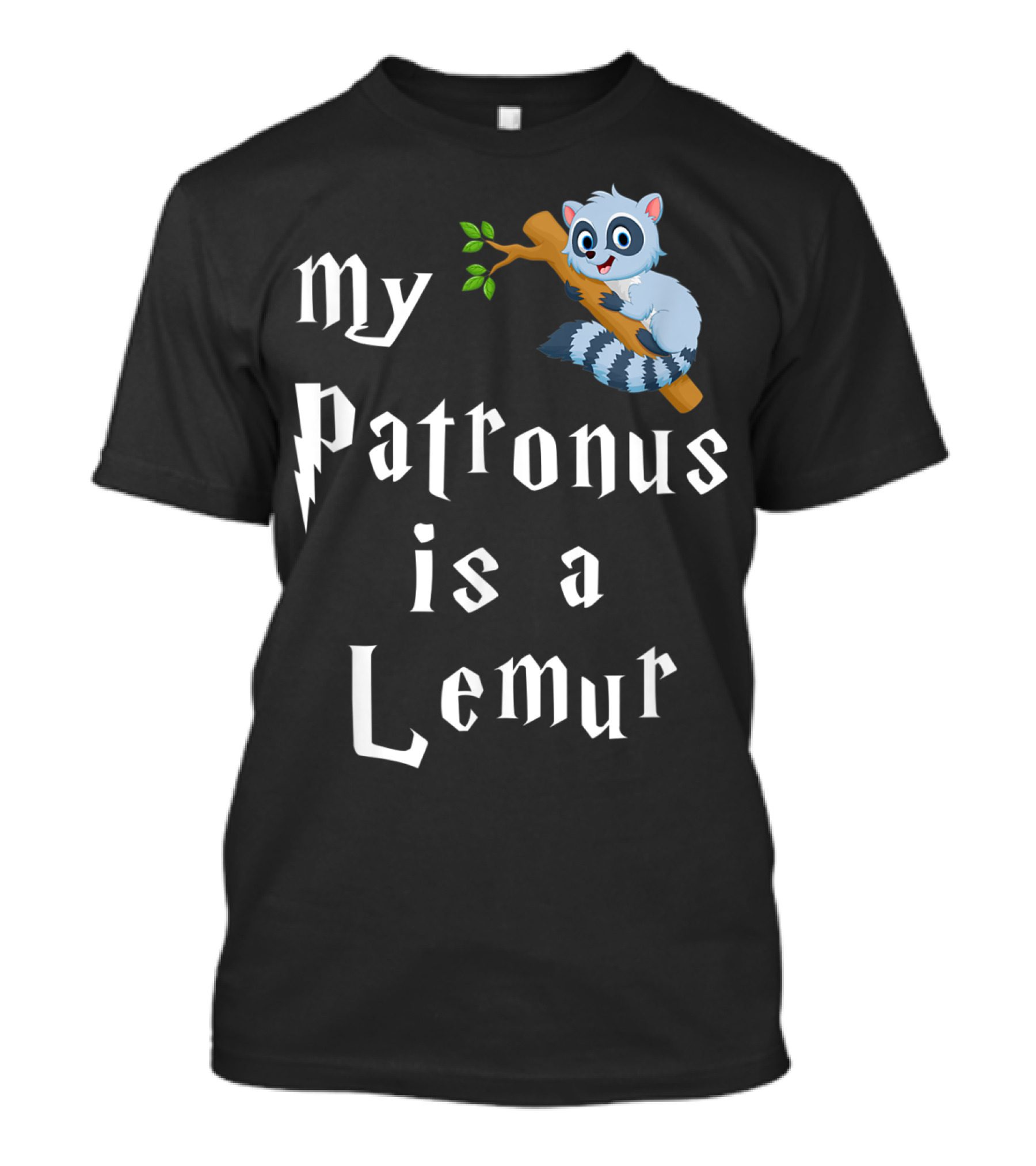 My Patronus Is A Lemur Cute Lemurs Magic Humor T-Shirt