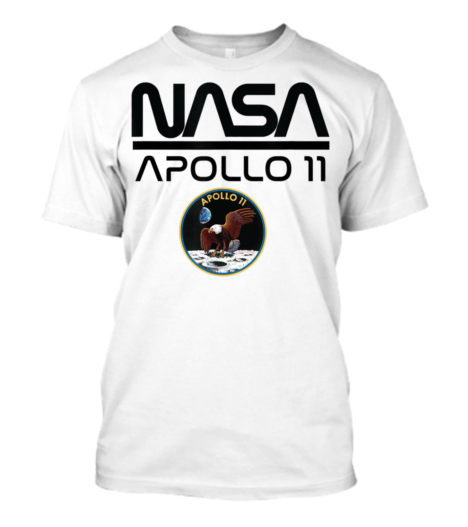 NASA Apollo 11 Moon Landing Mission Patch T-Shirt