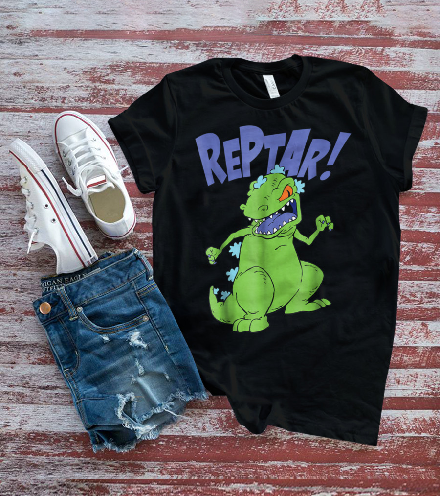 Reptar Rugrats Nickelodeon Animated Dinosaur Character T-Shirt