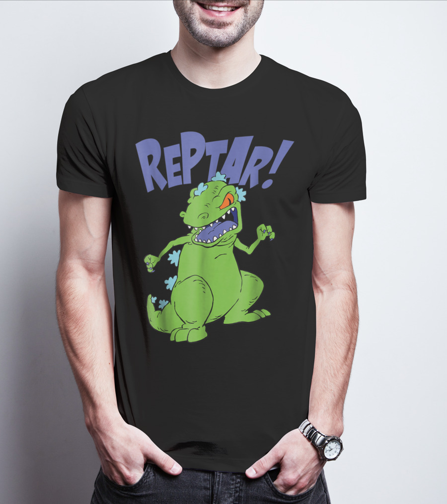 Reptar Rugrats Nickelodeon Animated Dinosaur Character T-Shirt