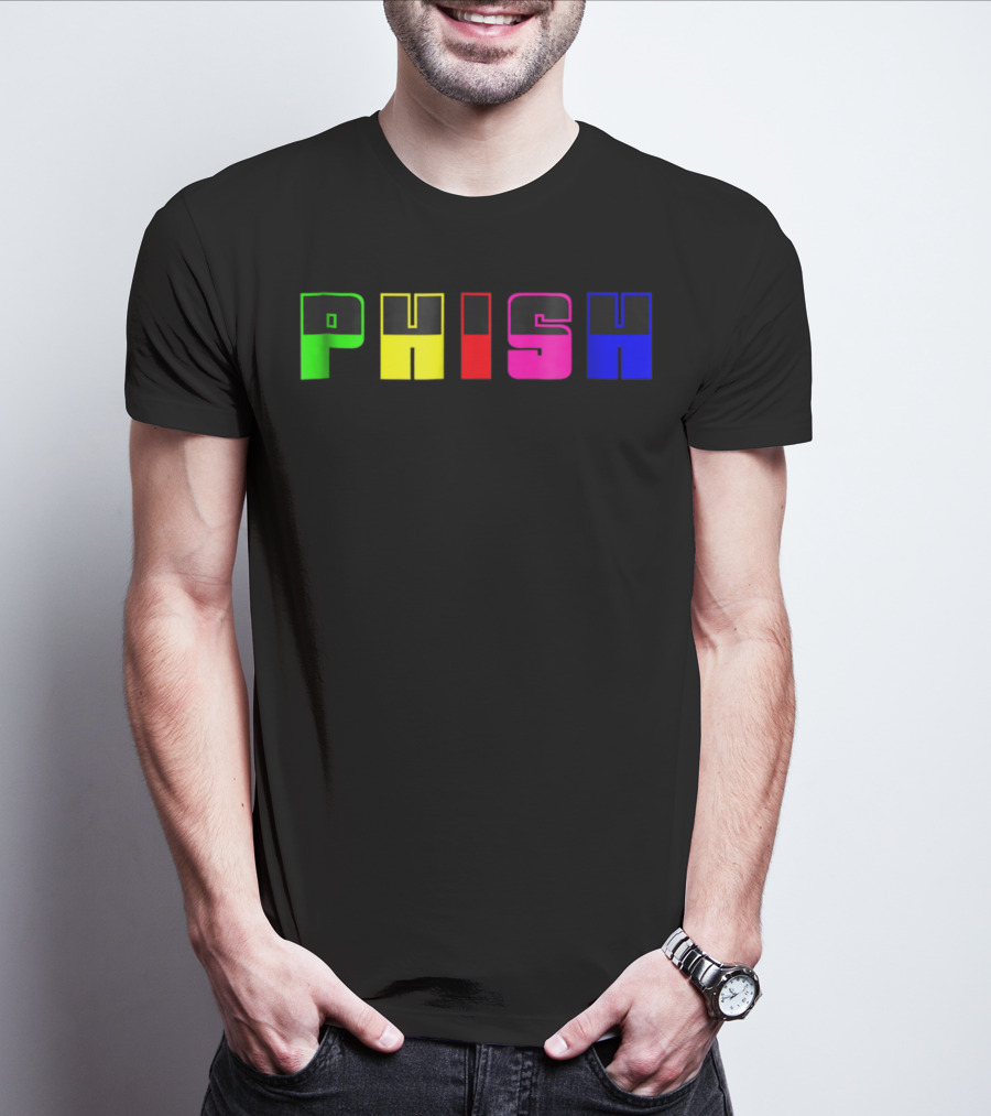 Nite Lite PHISH Neon Color Blocks T-Shirt