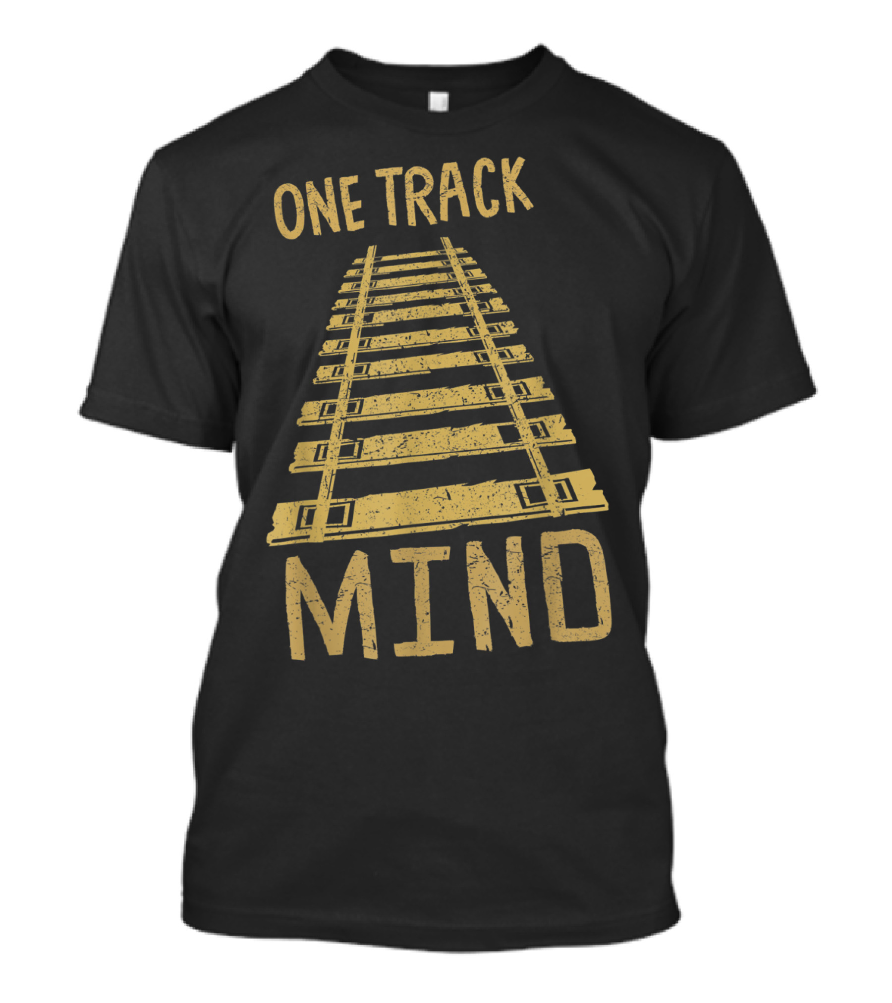 One Track Mind Railroad Trains Lover Tracks T-Shirt