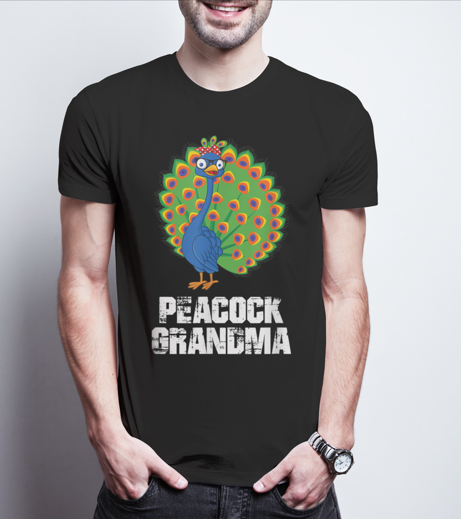 Peacock Grandma Birthday Nana T-Shirt