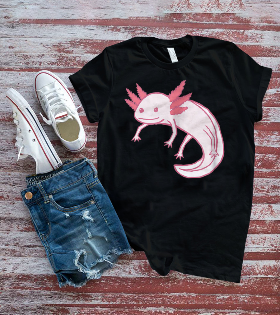 Pink Axolotl Cute Animal T-Shirt