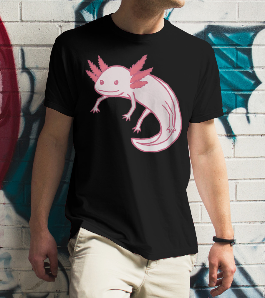 Pink Axolotl Cute Animal T-Shirt