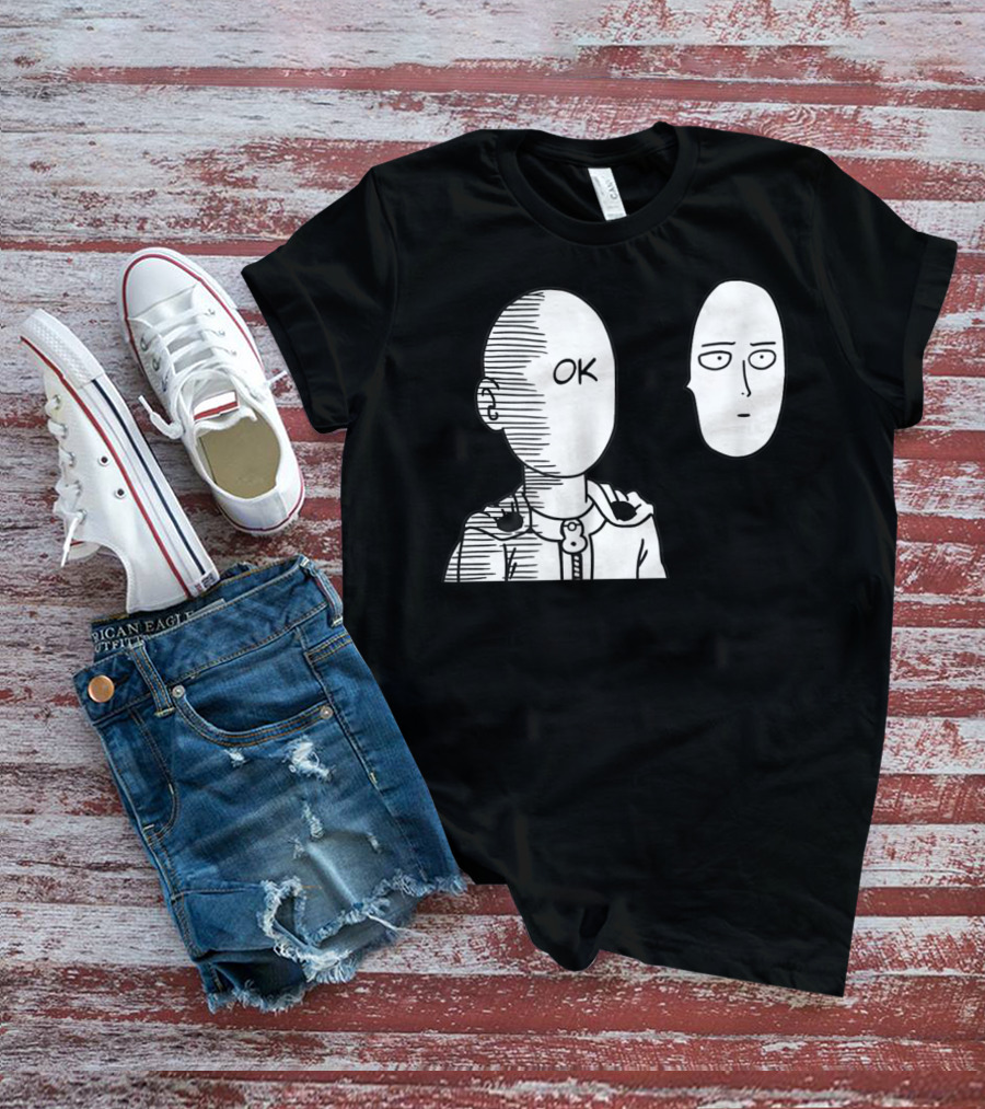 Saitama OK Face Oppai Otaku Manga T-Shirt