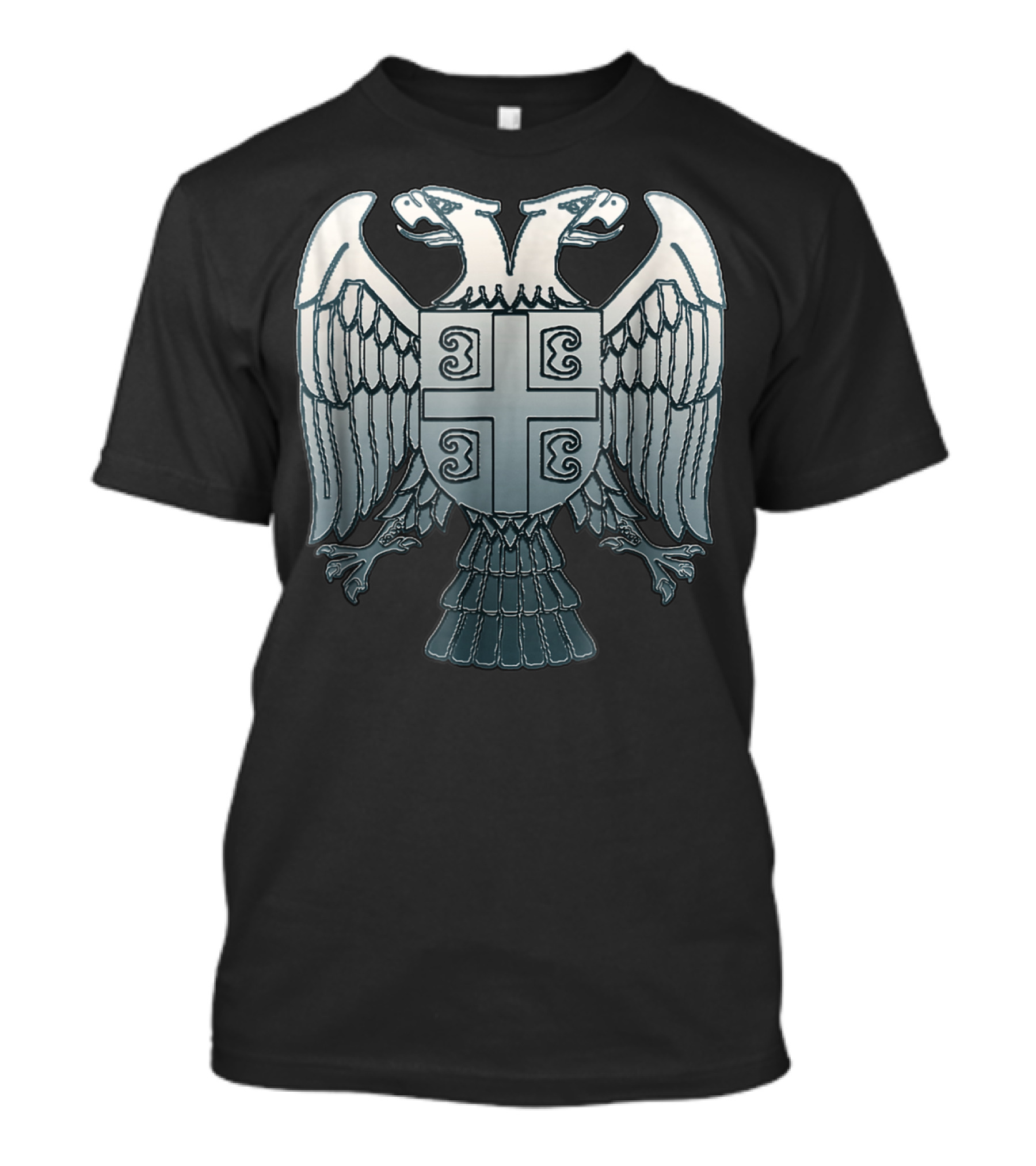 Serbian Double Headed Eagle Serbia Coat Of Arms Emblem T-Shirt