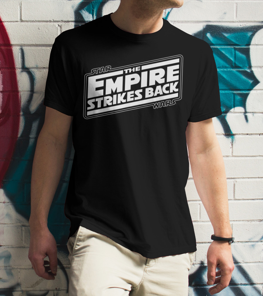 Star Wars The Empire Strikes Back Angled Movie T-Shirt