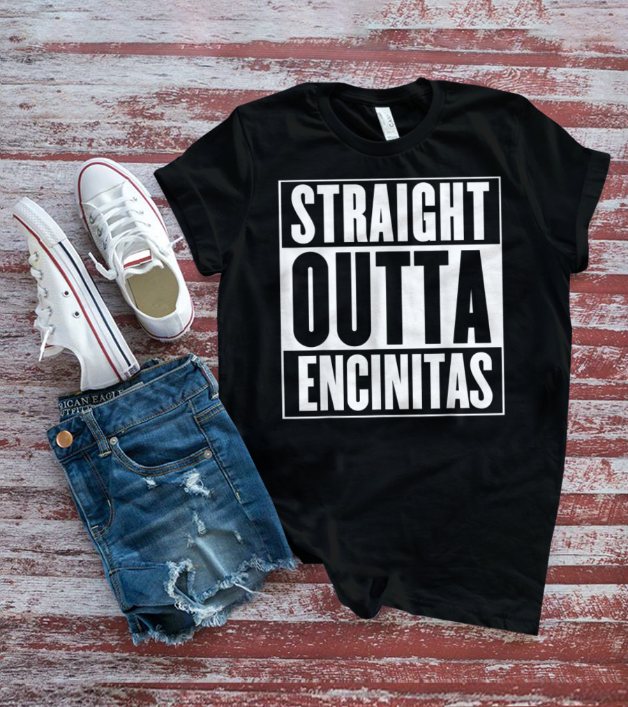 Straight Outta Encinitas California City Pride Urban T-Shirt