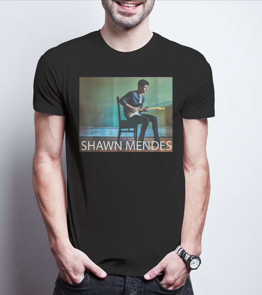 SHAWN MENDES Three Empty Words Mendes Guitar Player T-Shirt