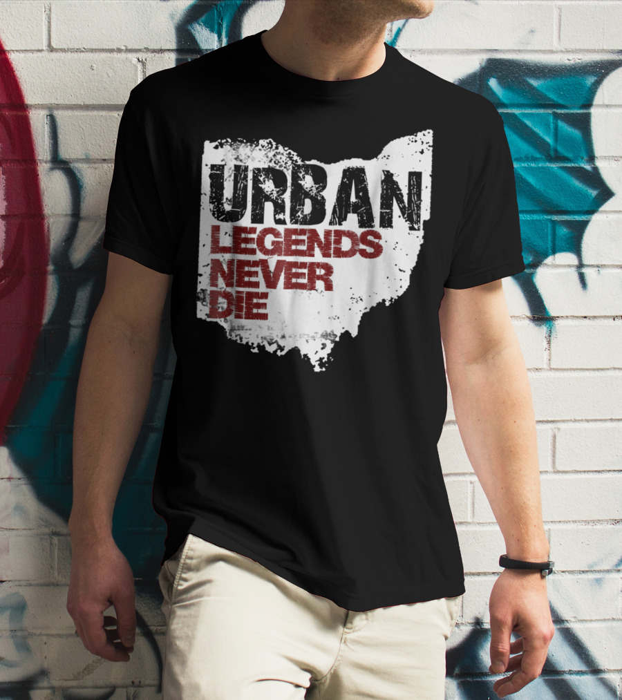 Urban Legends Never Die Ohio State Map T-Shirt