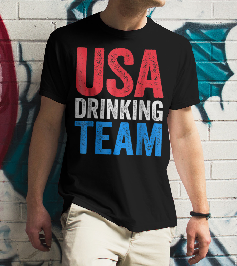 USA Drinking Team Fourth Of July T-Shirt