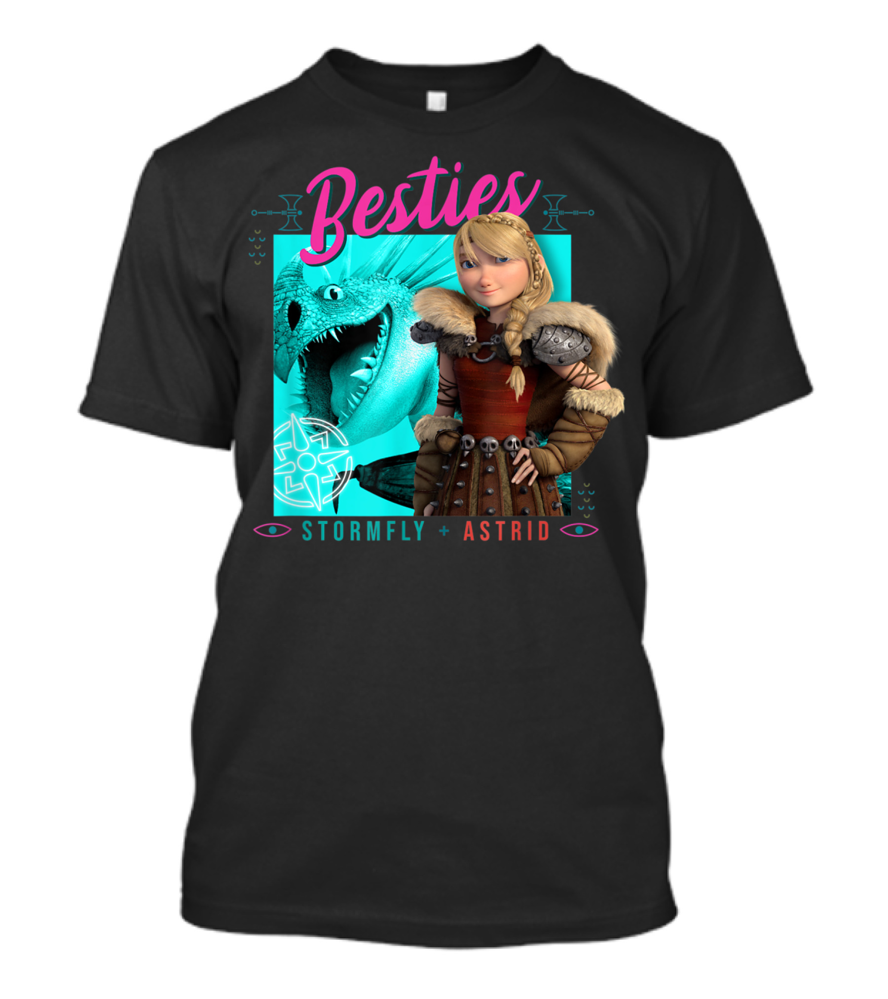 Besties Stormfly + Astrid How To Train Your Dragon 3 Hidden World T-Shirt