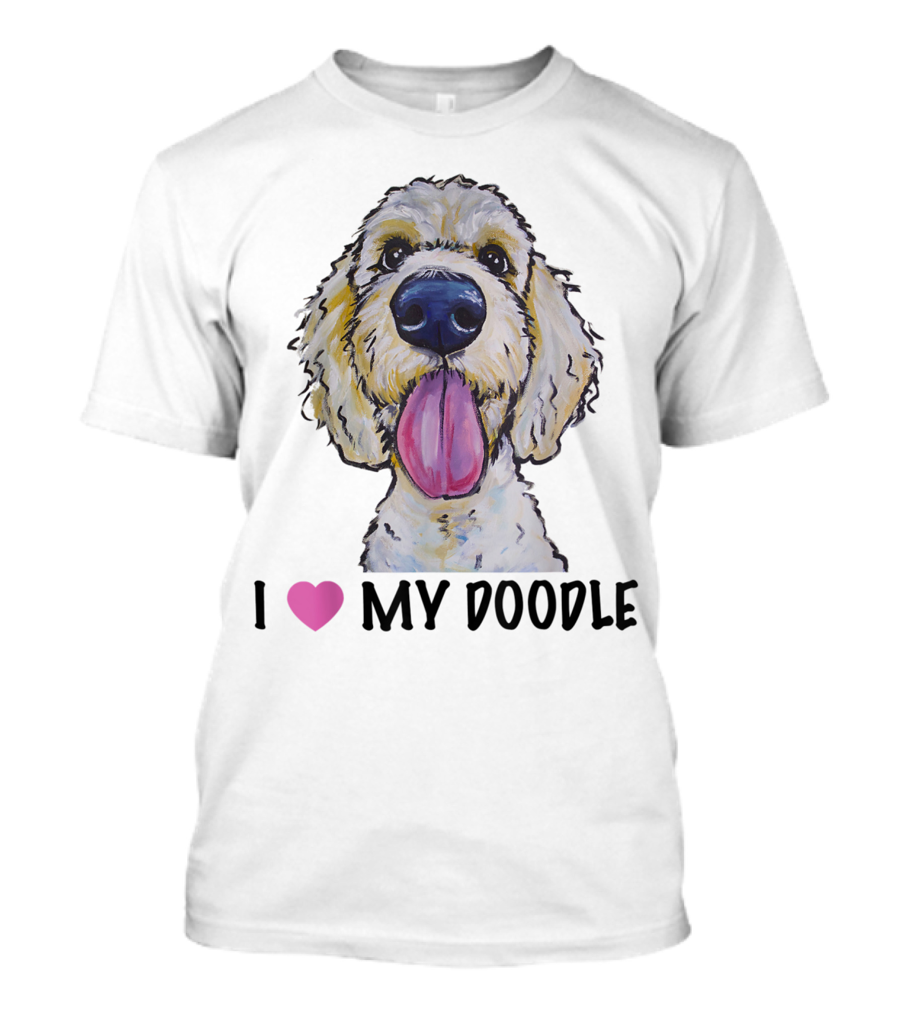 I Love My Doodle Golden Doodle Heart T-Shirt