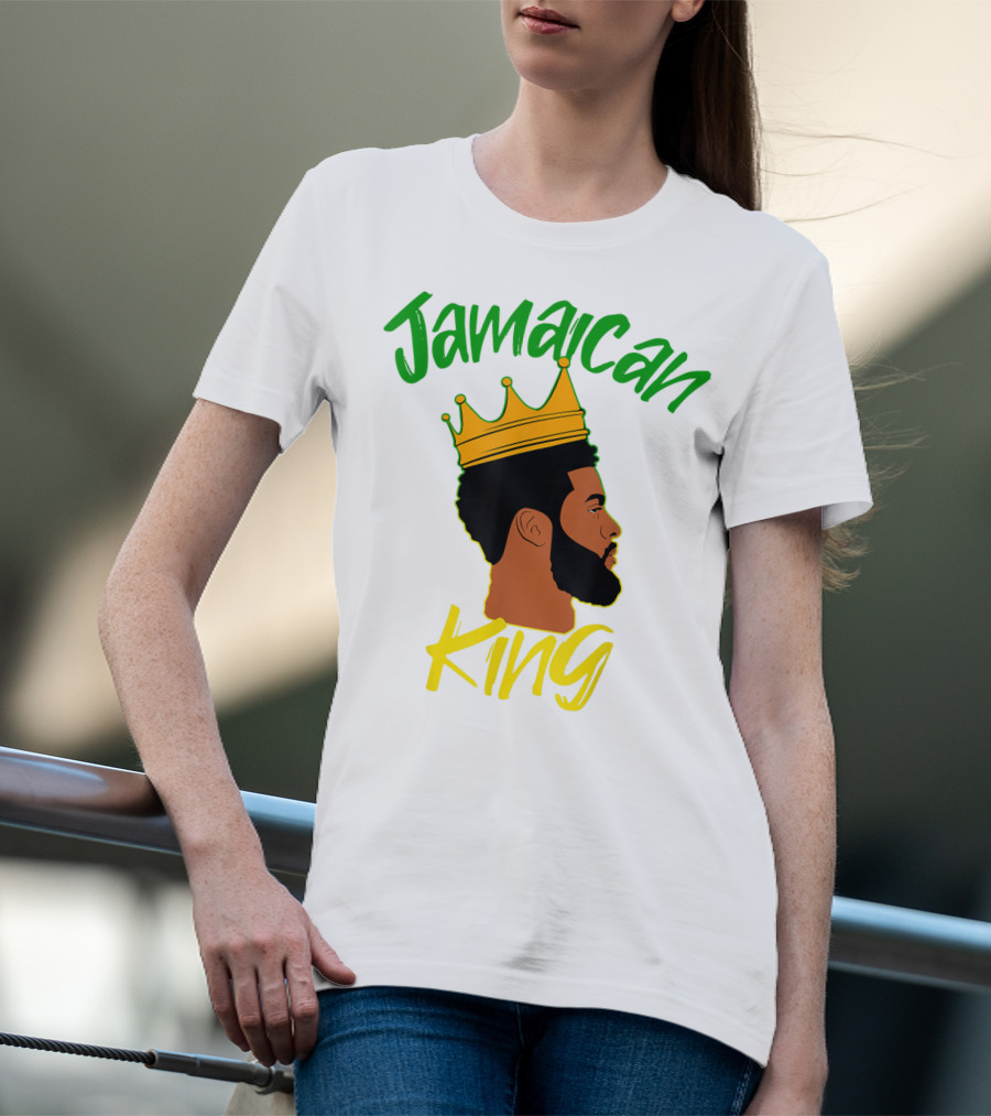 Jamaican King Proud And Independent Black King T-Shirt