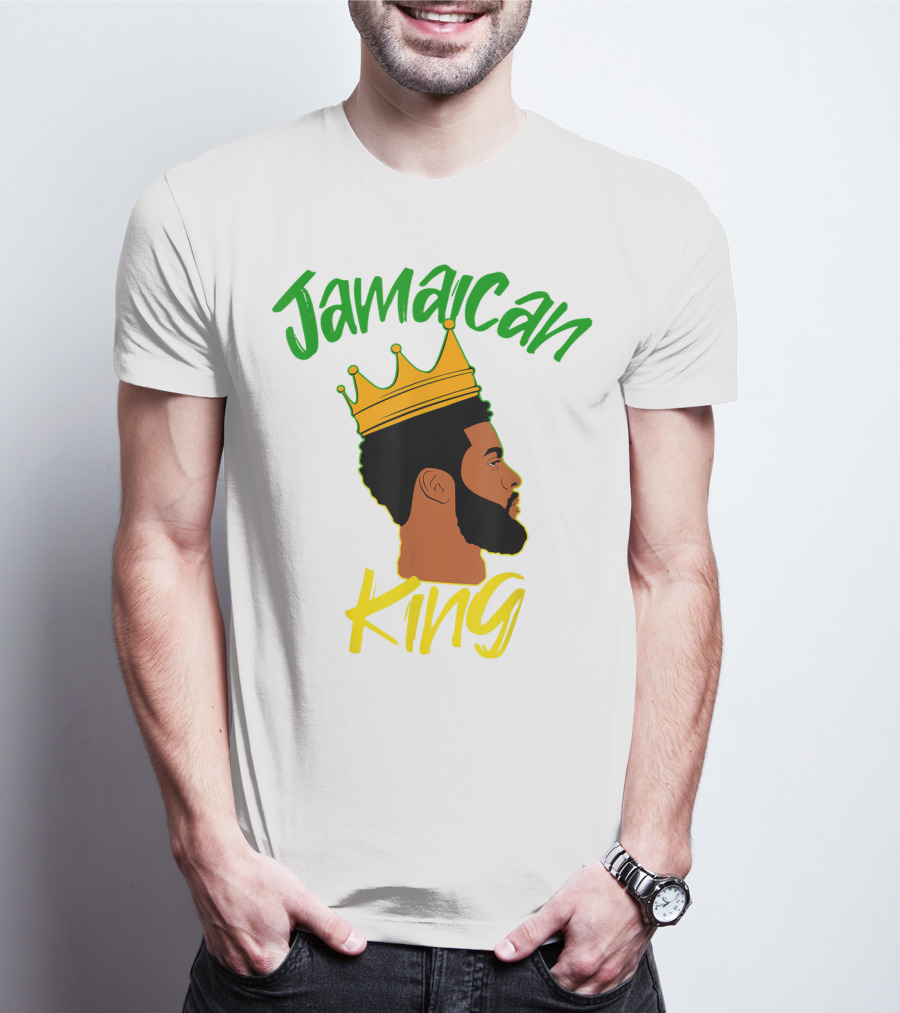 Jamaican King Proud And Independent Black King T-Shirt