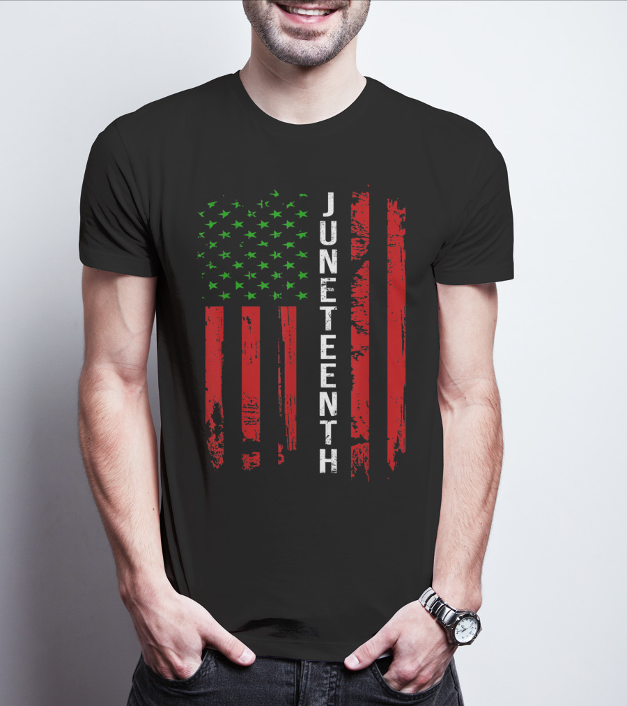 Juneteenth African American Flag T-Shirt