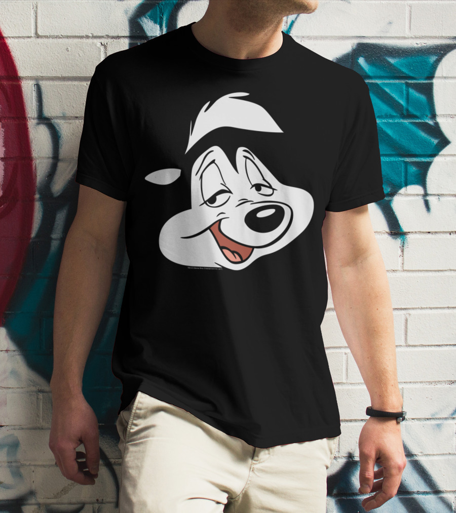 Looney Tunes Pepe Le Pew Face Character Classic T-Shirt