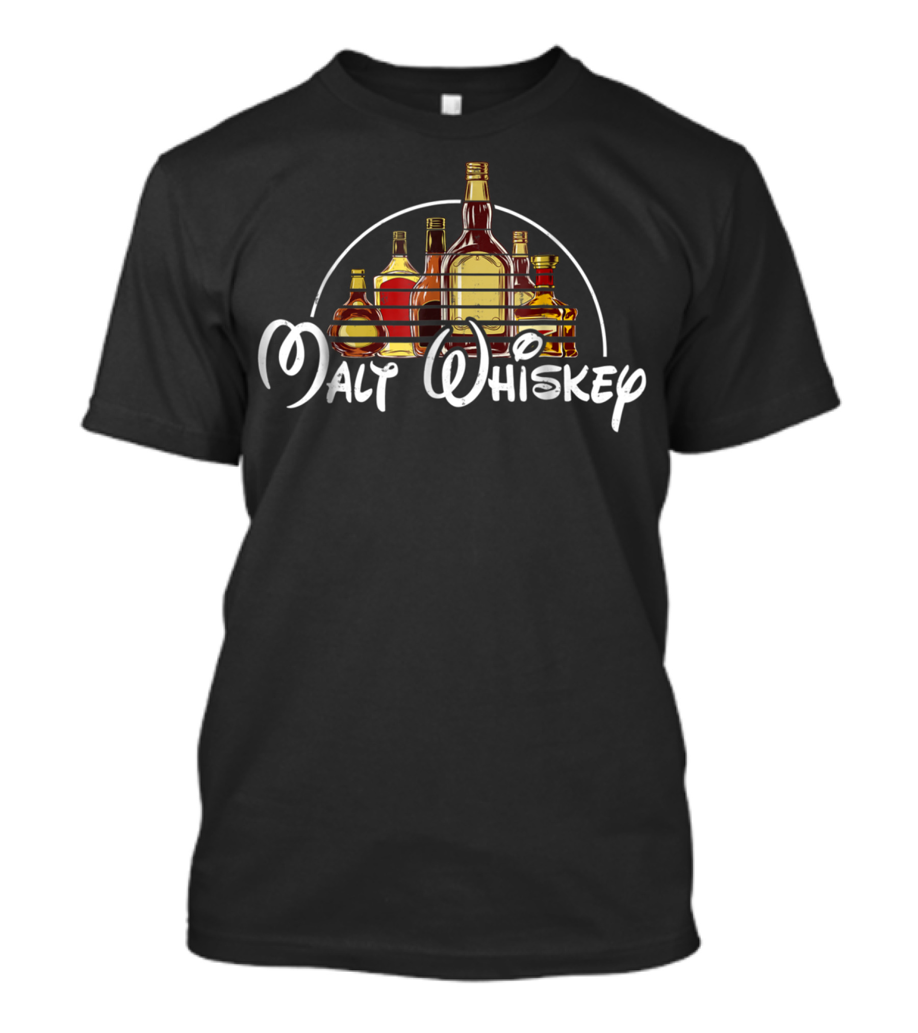 Malt Whiskey Bottles Collection T-Shirt