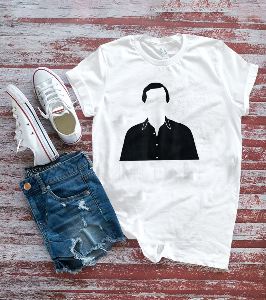 Mitch Faceless Silhouette With Exploding Background T-Shirt