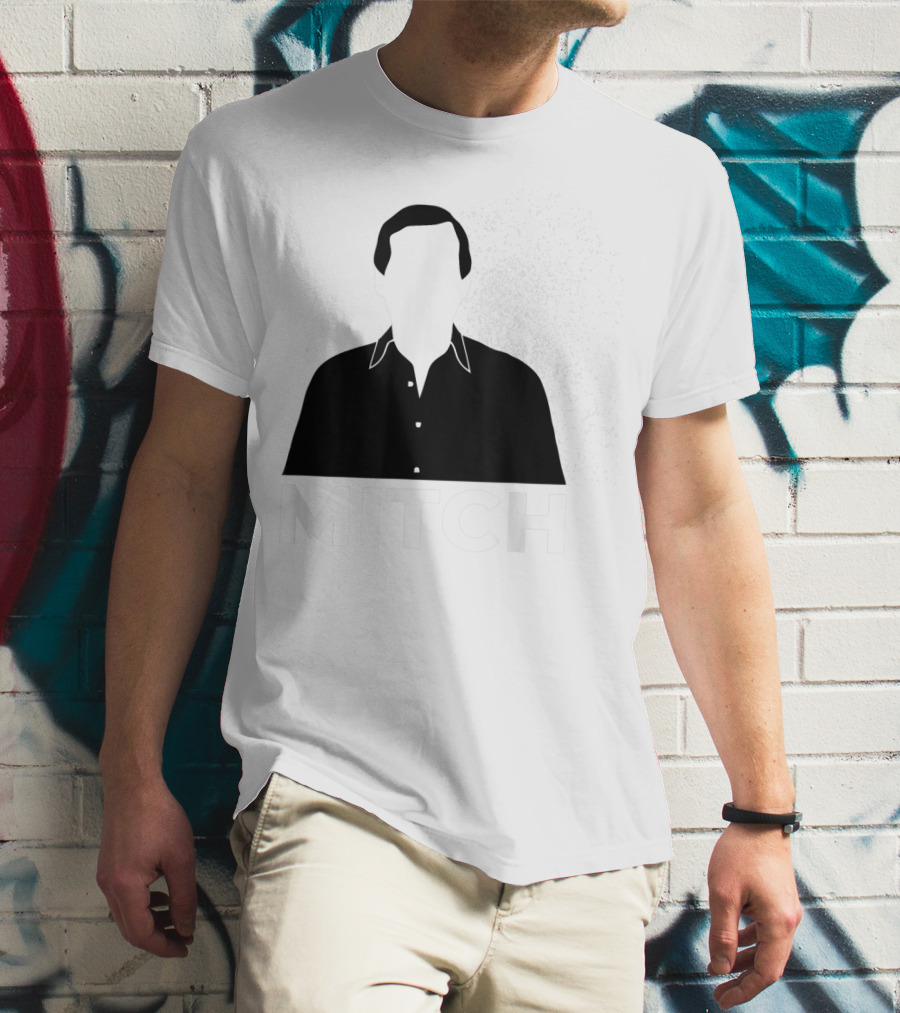 Mitch Faceless Silhouette With Exploding Background T-Shirt