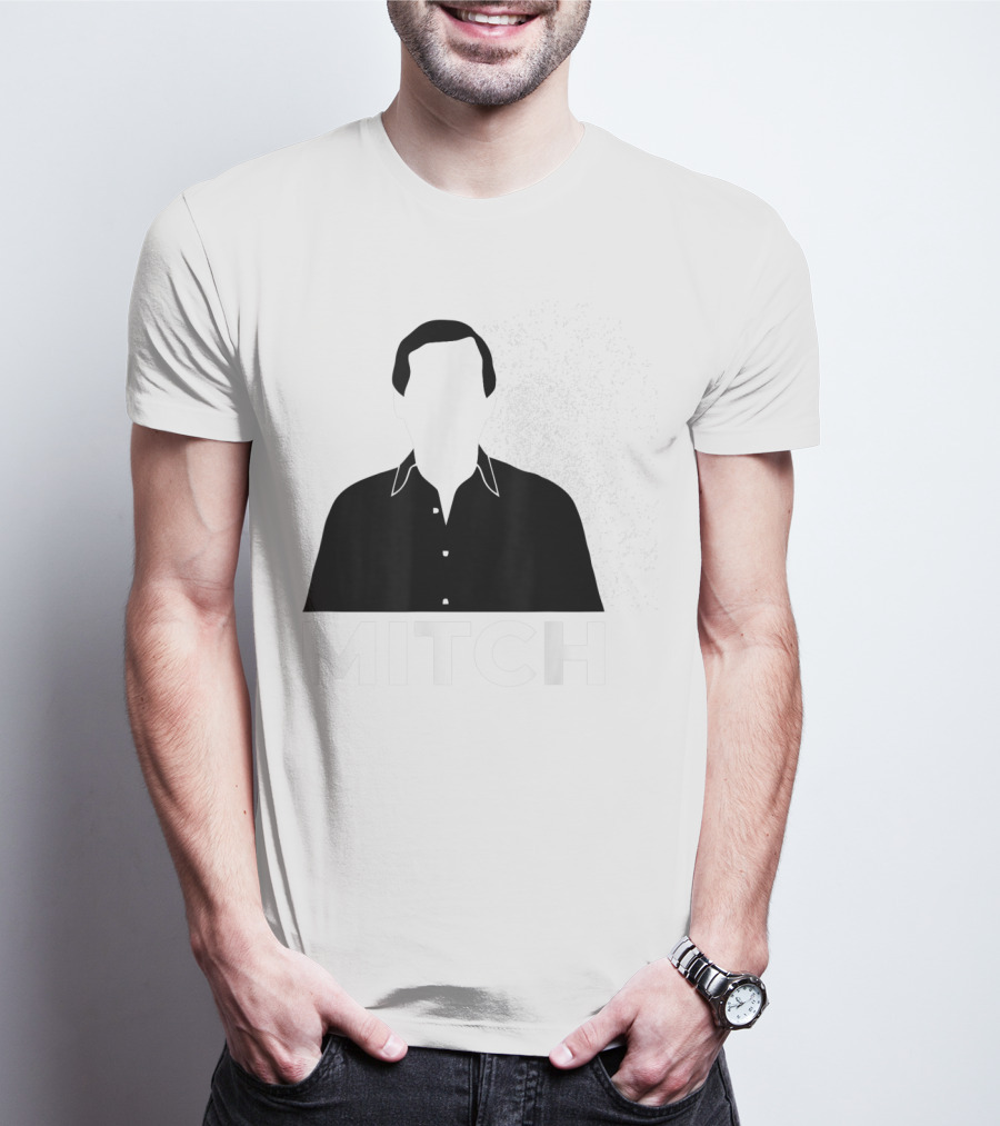 Mitch Faceless Silhouette With Exploding Background T-Shirt