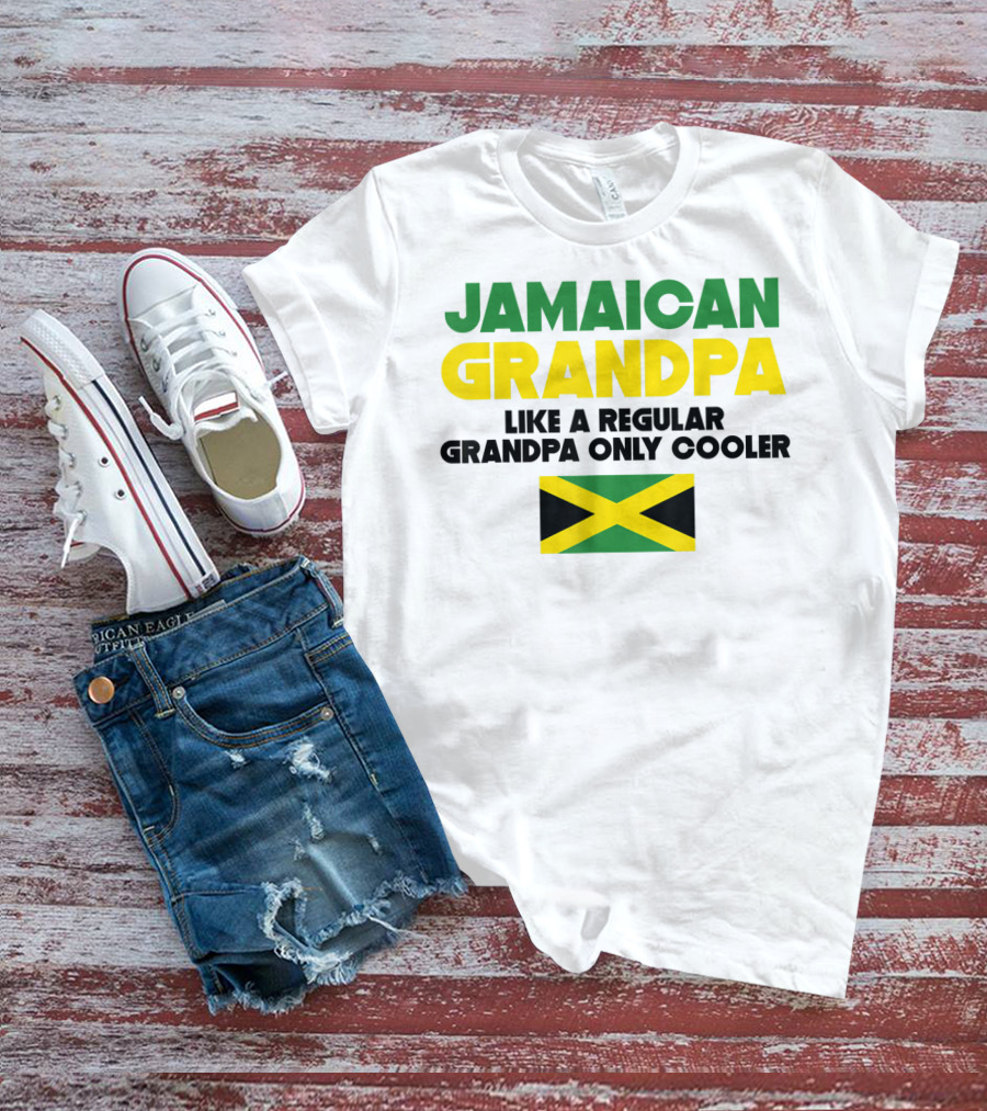 Jamaican Grandpa Like A Regular Grandpa Only Cooler T-Shirt