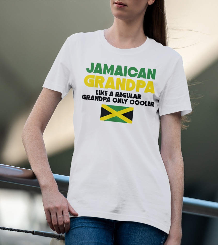 Jamaican Grandpa Like A Regular Grandpa Only Cooler T-Shirt