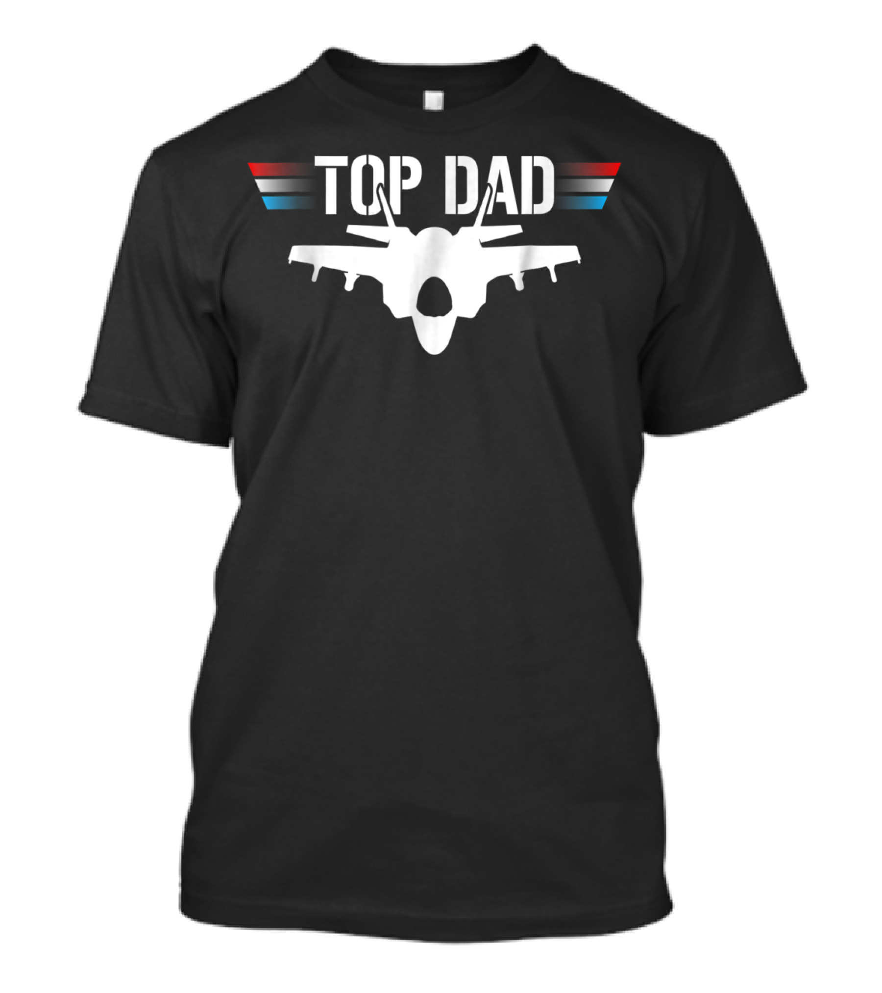 Top Dad Mens Jet Fighter Pilot Father Son T-Shirt