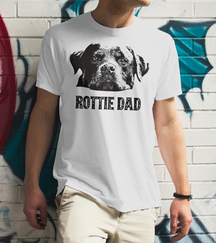 Rottie Dad Rottweiler Dad Mens T-Shirt