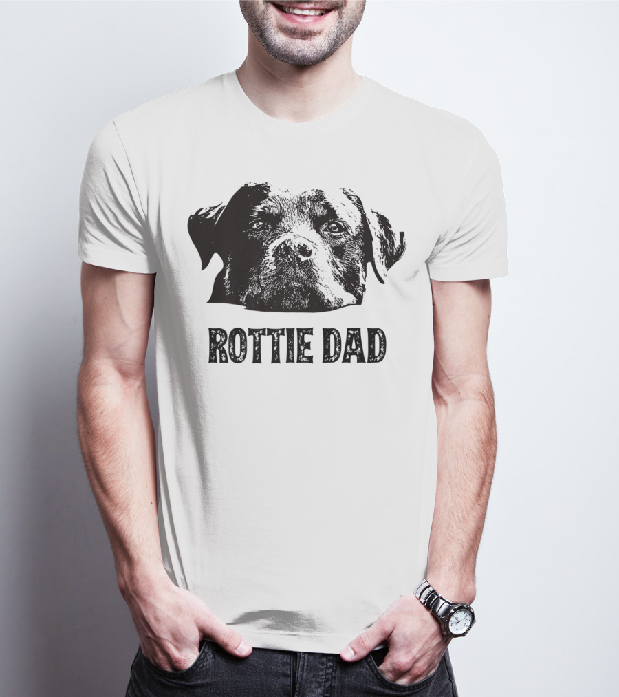 Rottie Dad Rottweiler Dad Mens T-Shirt