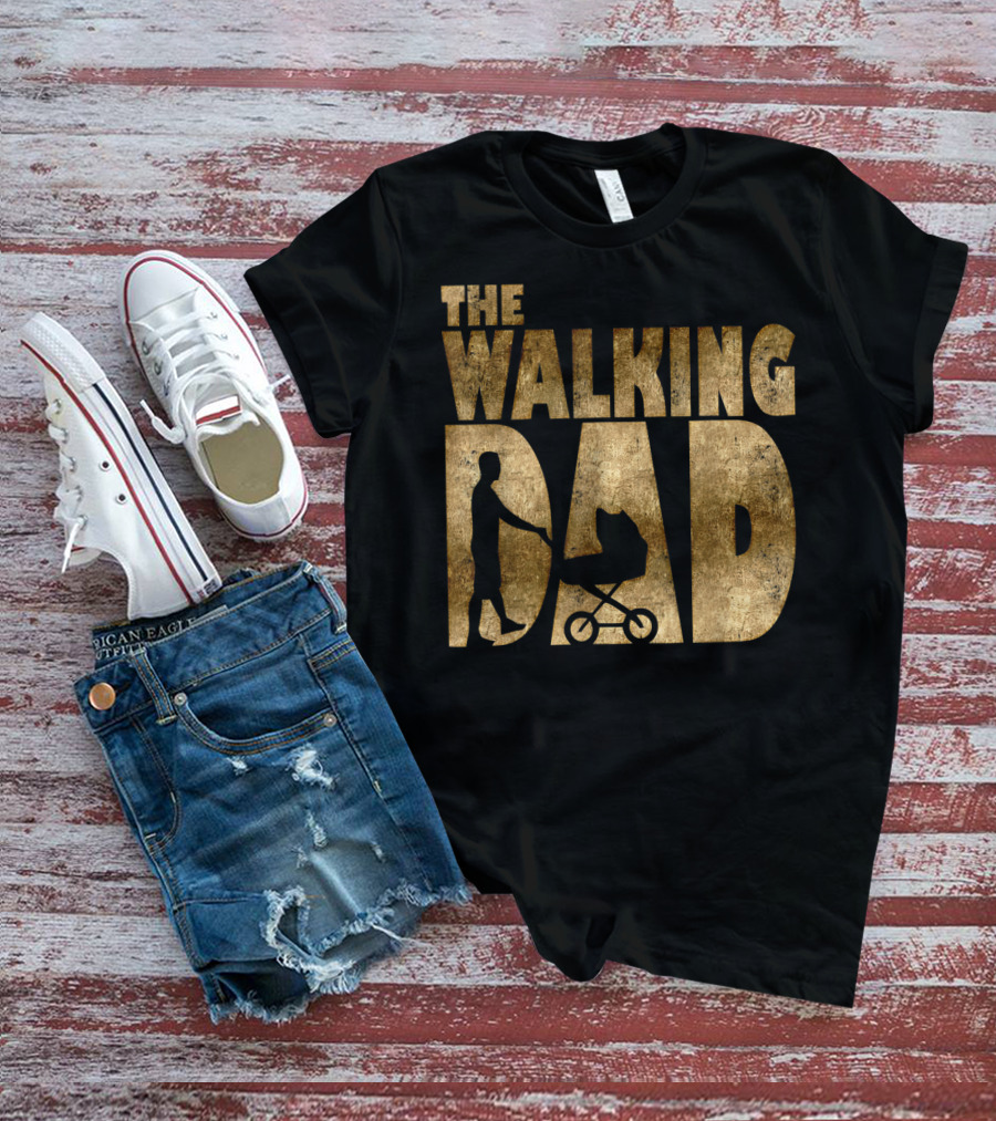 The Walking Dad Mens New Parent Stroller T-Shirt