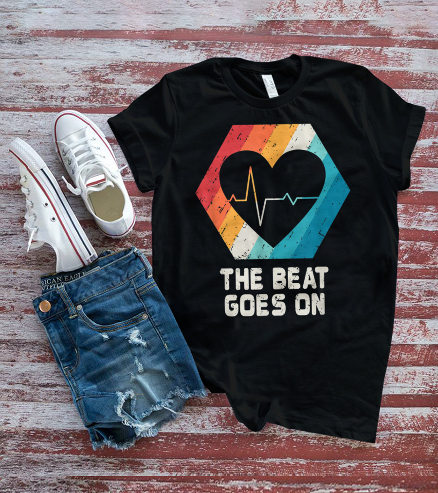 The Beat Goes On Open Heart Surgery Survivor Post Attack Reco T-Shirt