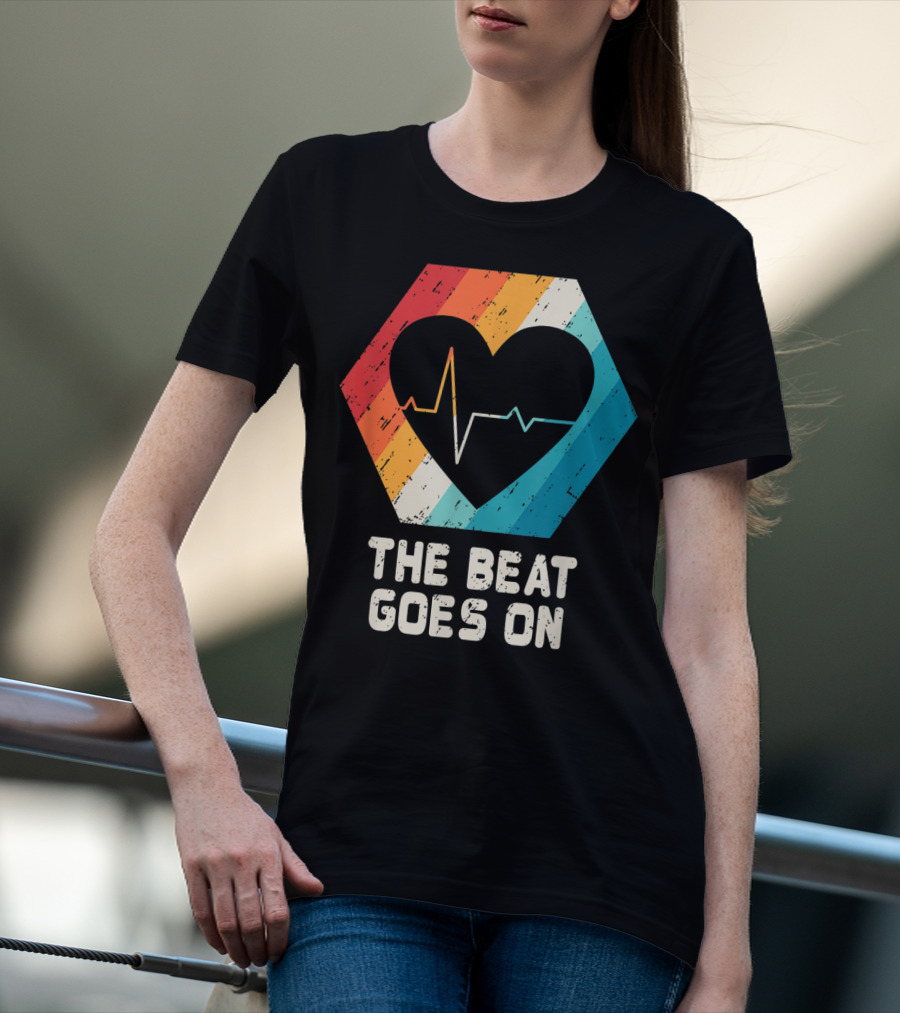 The Beat Goes On Open Heart Surgery Survivor Post Attack Reco T-Shirt