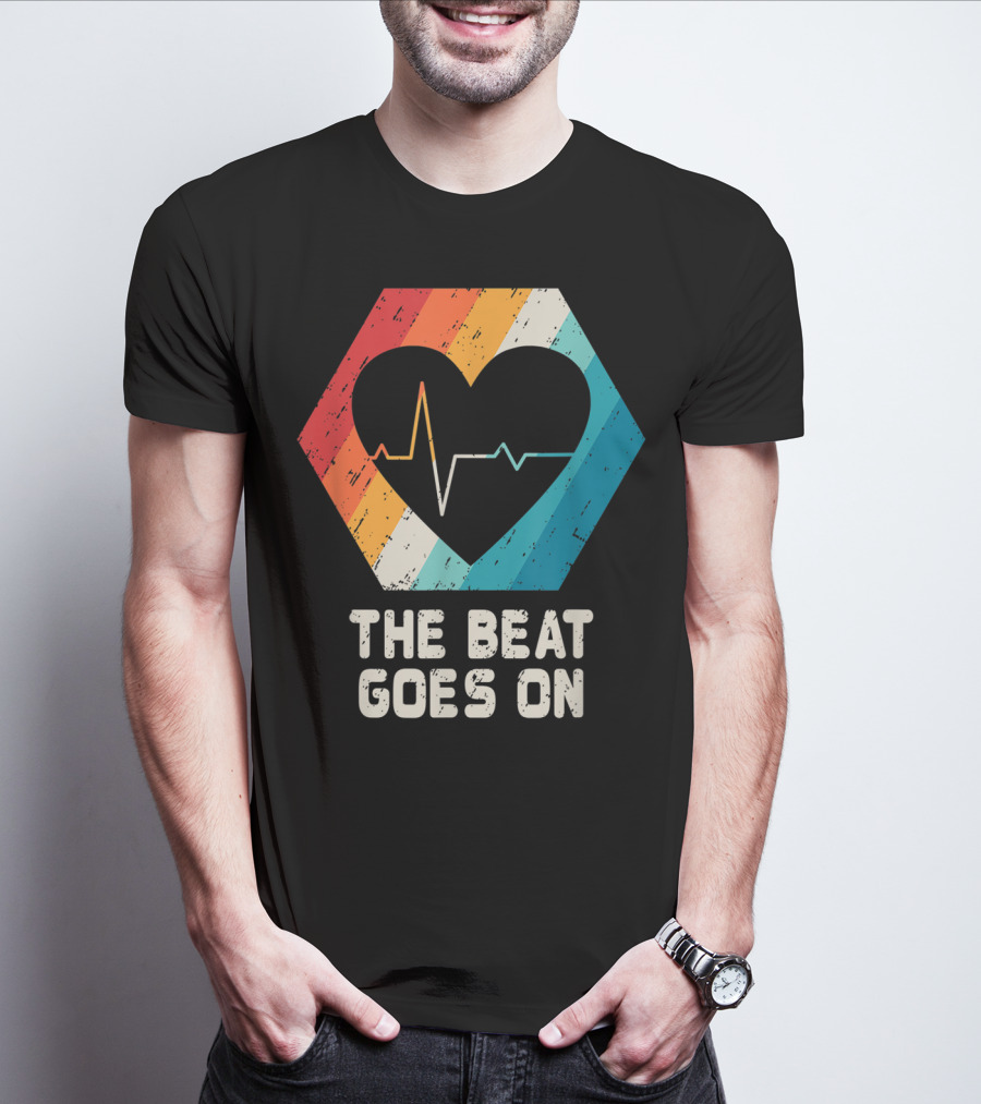 The Beat Goes On Open Heart Surgery Survivor Post Attack Reco T-Shirt
