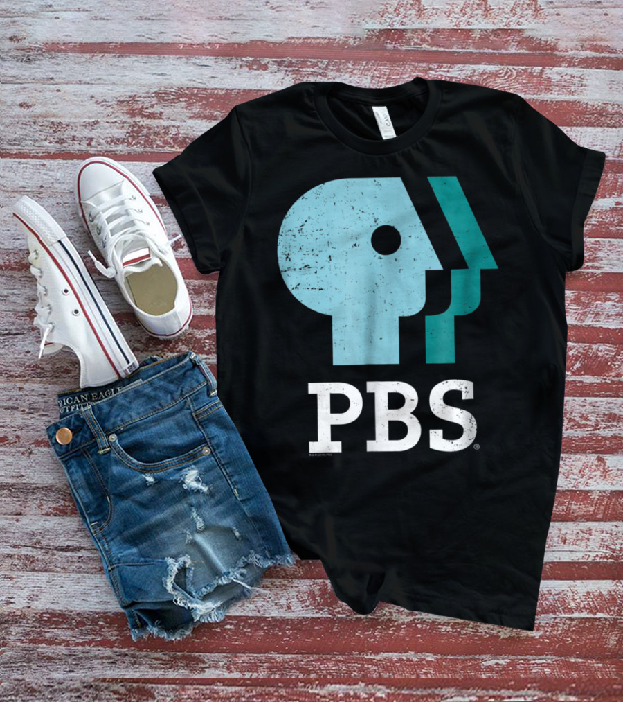 PBS Distressed Sky Mint Pistachio T-Shirt
