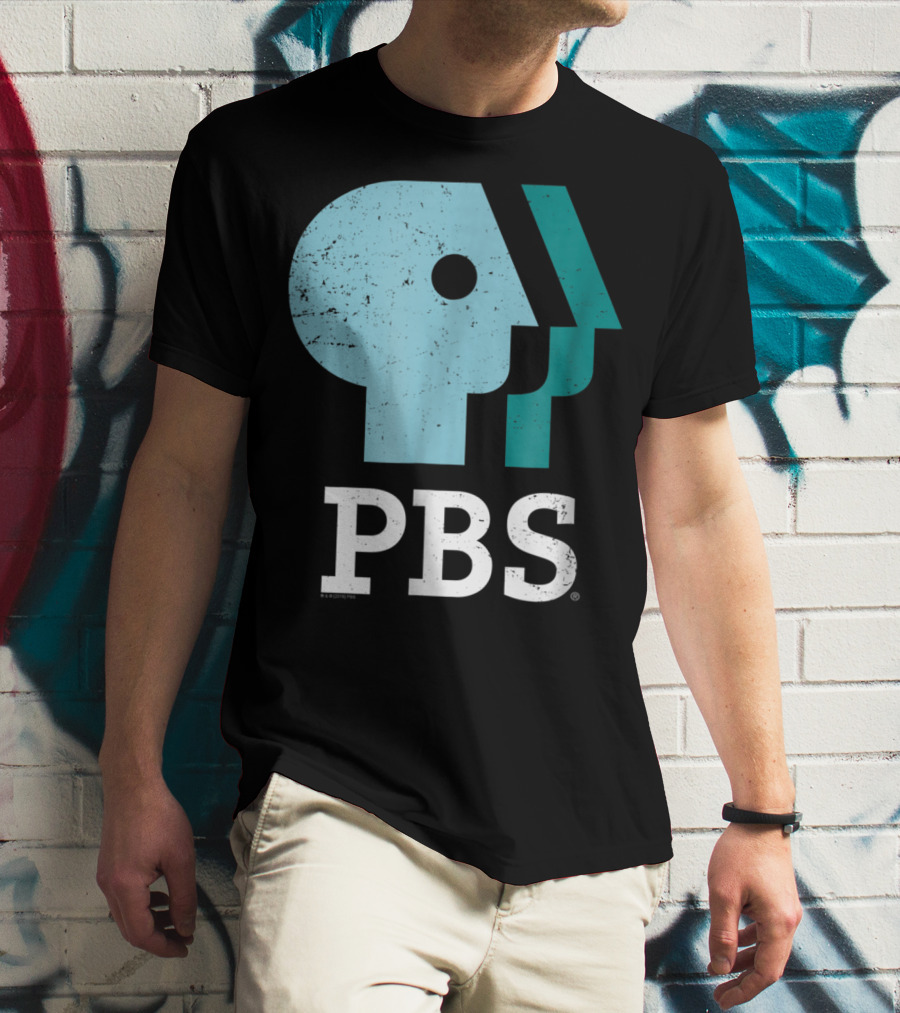 PBS Distressed Sky Mint Pistachio T-Shirt