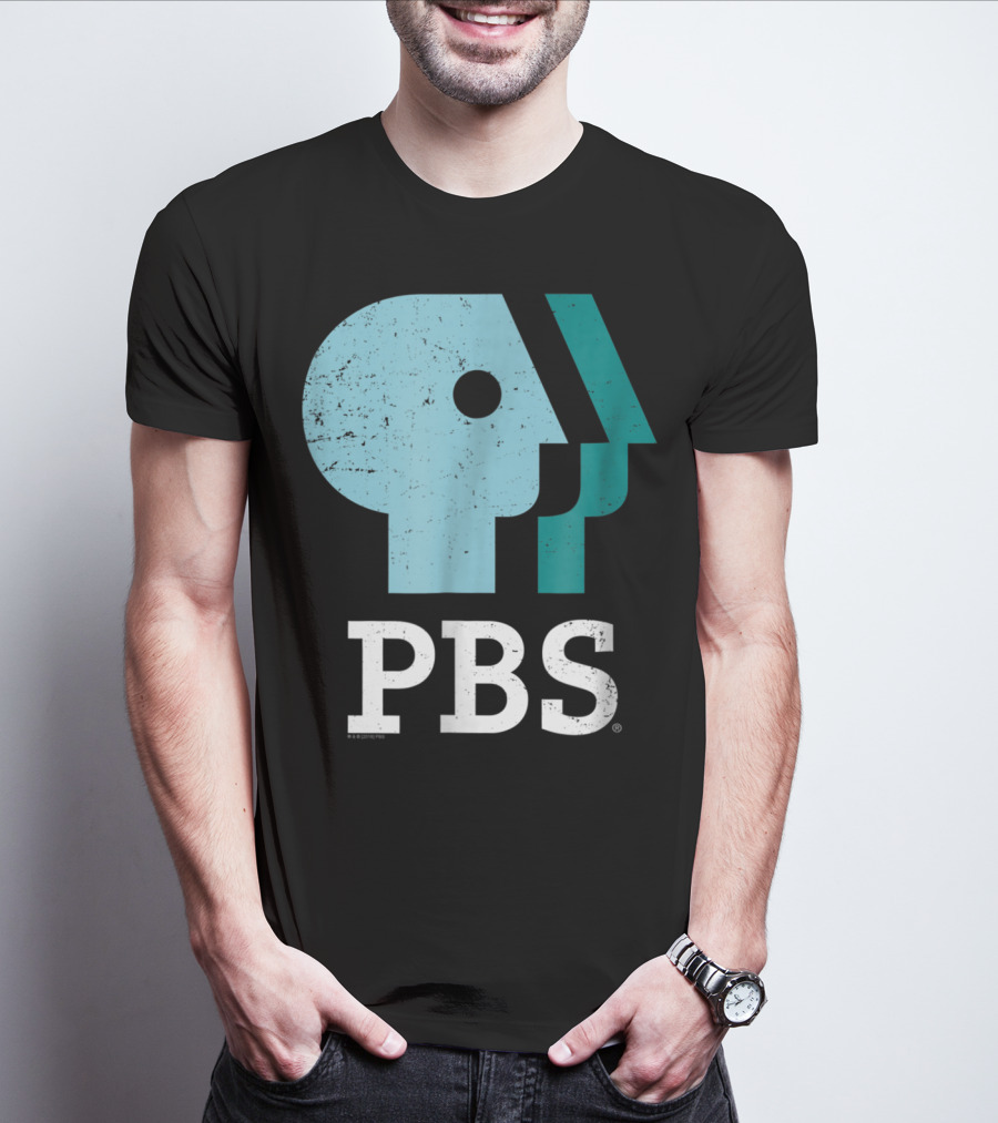 PBS Distressed Sky Mint Pistachio T-Shirt