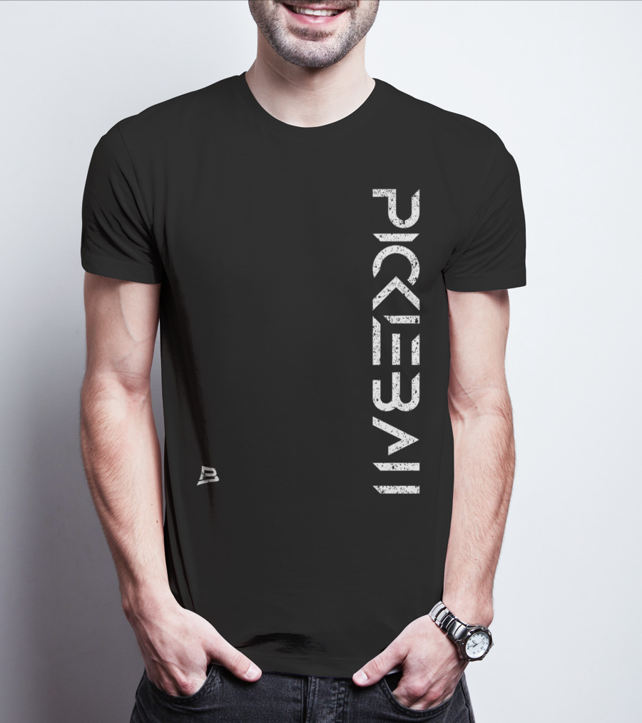 Pickleball Live Distressed Premium Fit White Text With Small T-Shirt