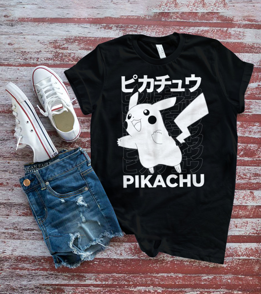 Pikachu Kanji Pokemon T-Shirt