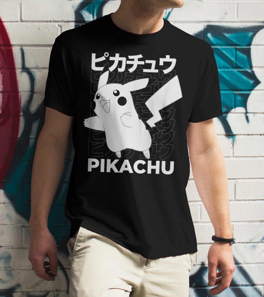 Pikachu Kanji Pokemon T-Shirt