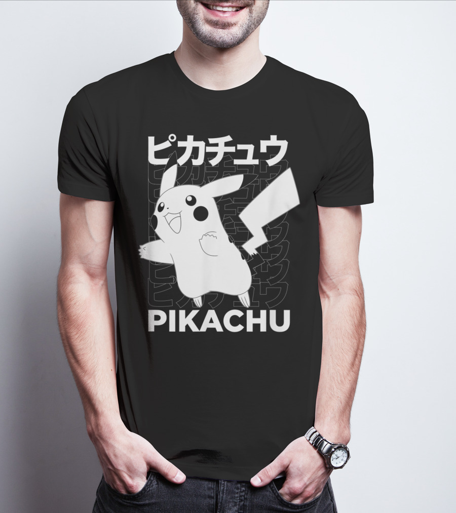 Pikachu Kanji Pokemon T-Shirt