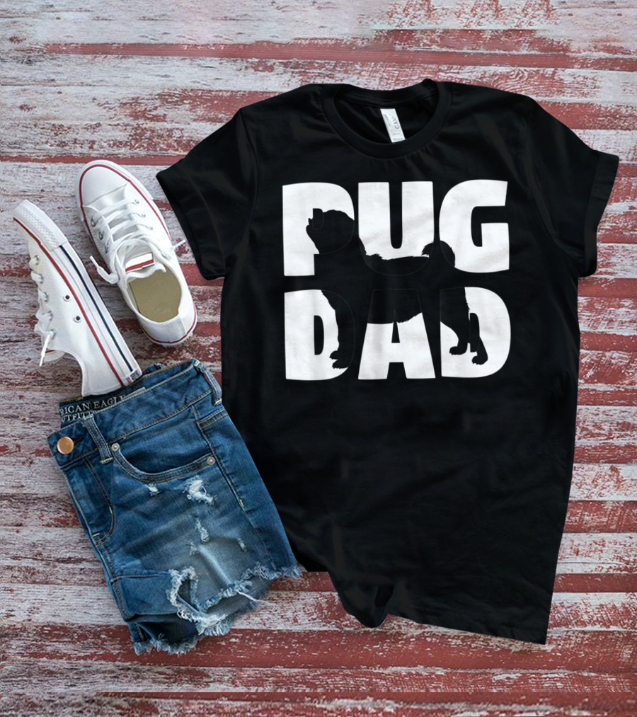 Pug Dad Pug Father Dog Dad T-Shirt