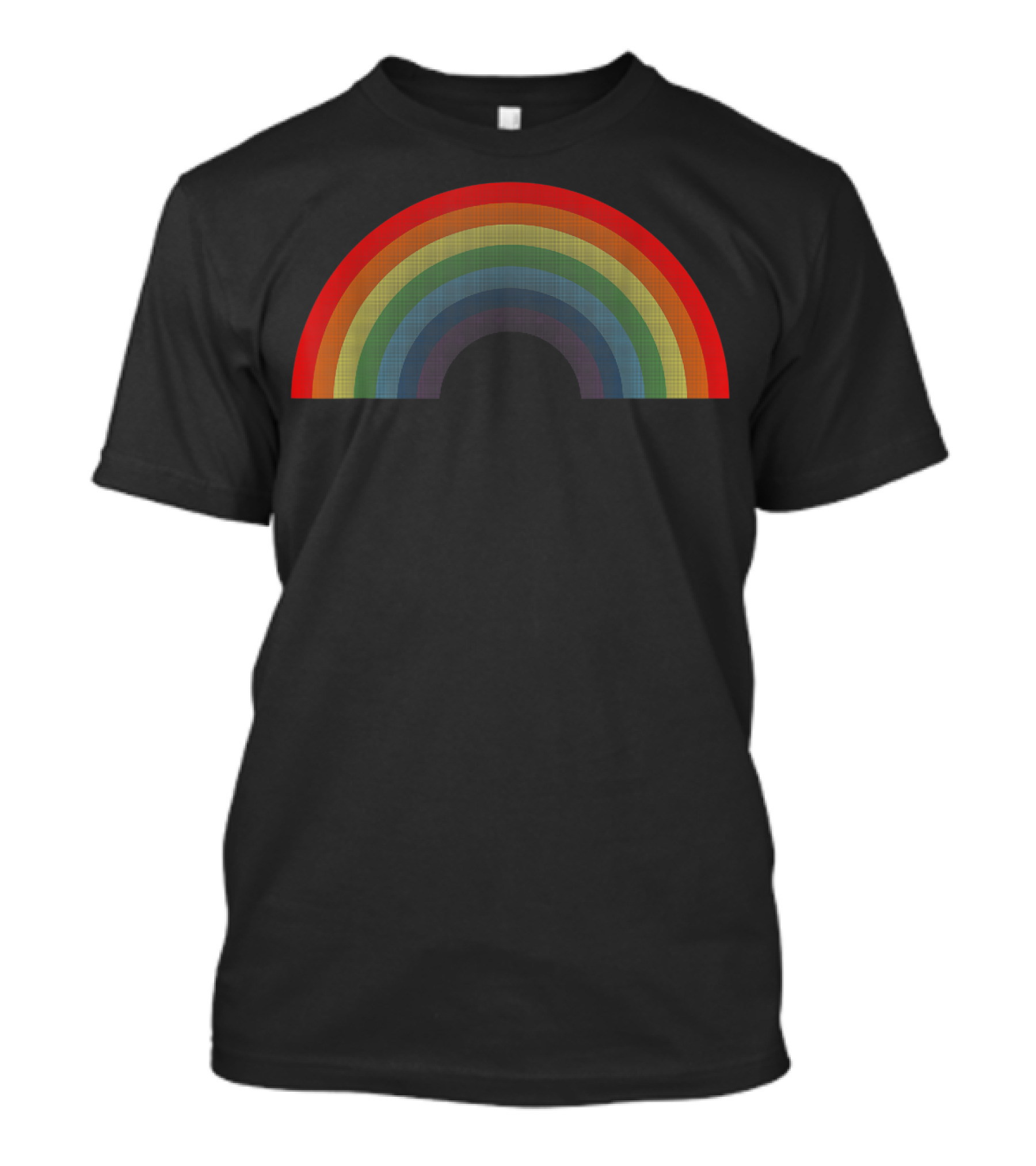 Rainbow Vintage 80's Style Gay Pride Retro Arch T-Shirt