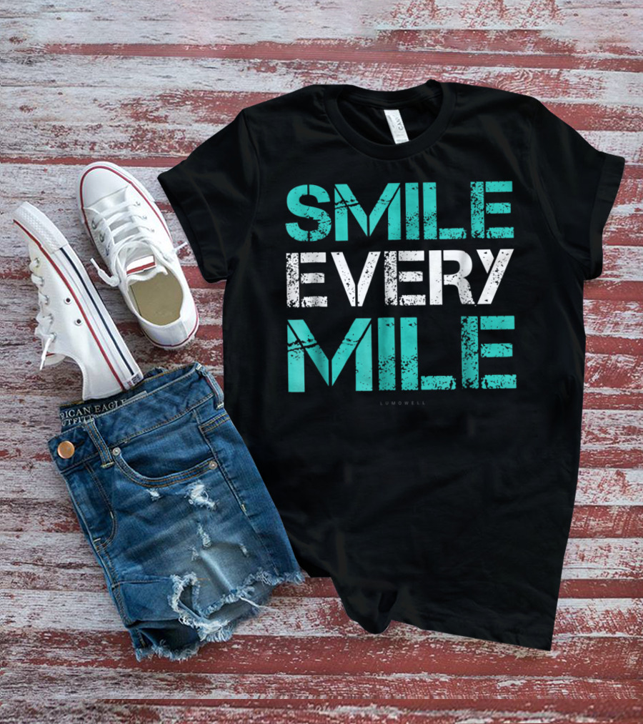 Smile Every Mile Funny Running Lumowell T-Shirt